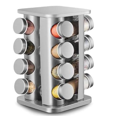 Imagem de PORTA CONDIMENTOS GIRATORIO QUADRADO C/16 POTES DE 90ML - CM4