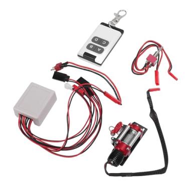 Imagem de Alomejor Guincho de Carro Rc, 1/10 Guincho de Metal Em Escala Com Controle Remoto Jst Plug T Plug T para Scx10 Crawler Caminhão Recuperação