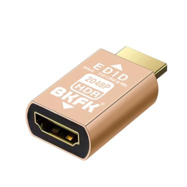 Imagem de BKFK Adaptador emulador HDMI edid, emuladores, passagem confiável para extensor/receptor AV/Divisores de vídeo (2732X2048@90Hz-HDR)