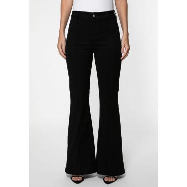 Imagem de Calça Sarja High Flare Preto-Feminino