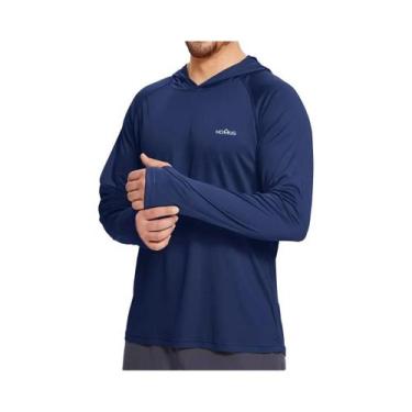 Imagem de Camiseta Com Capuz Masculina Leve De Secagem Rápida Com Proteção Solar