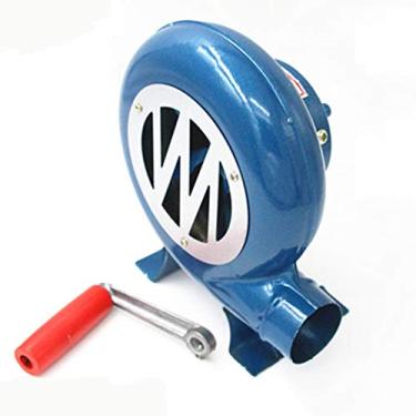 Imagem de TRGCJGH Ventoinha de Forja Ventilador de Grelha Manual Top Ventoinha de Forja Ventilador de Mão Grelha para Grelhar Para Camping Ao Ar Livre Piquenique Cozinhar, 250 W