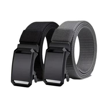 Imagem de Cinto Tático Ajustável Masculino Em Lona Com Fivela Automática Durável