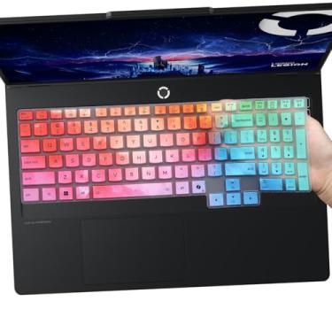 Imagem de Capa de teclado para laptop Lenovo Legion 5 /Legion 5i 38.1 cm 38.4 cm 2025 Modelo: 15IAX10 15AHP10 15AKP10 15AKP10 15IRX10 US Teclado protetor colorido