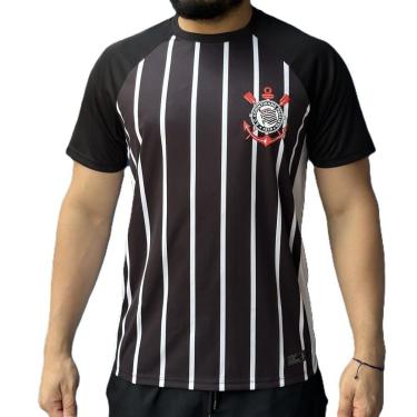 Imagem de Camiseta Corinthians Fitness Raglan 80568 Listrada-Masculino