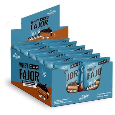 Imagem de Alfajor WheyFajor - 12 Unidades 55g Doce de Leite - Shark Pro-Unissex