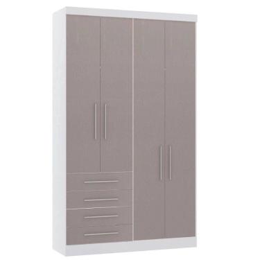 Imagem de Guarda Roupa Modulado 134,50cm 4 Portas E 4 Gavetas Alpes Luciane Móveis