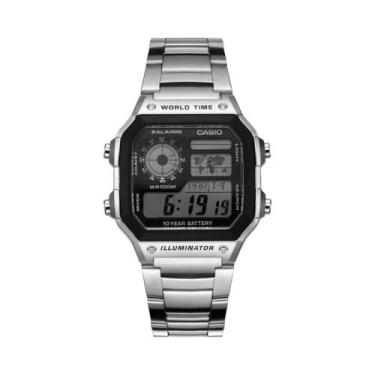 Imagem de Relógio Digital Militar Masculino À Prova D'Água Com LED Casio Quartz 