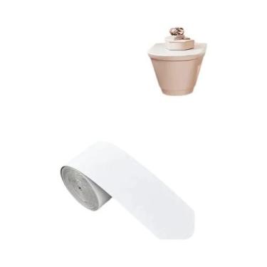 Imagem de Fita Adesiva Flexível De Espuma Para Rodapé 5m X 10cm Para Parede, Sil