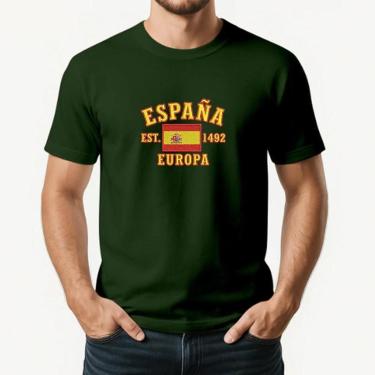 Imagem de Camiseta Masculina ESPANHA Exclusiva Algodão Premium-Masculino