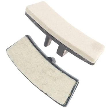Imagem de Lljsszr 2 Unidades de Pastilhas de Freio para Bicicleta Ergométrica, Pastilhas de Feltro Profissionais para Freio a Disco, Pastilhas de Freio com Cerdas.