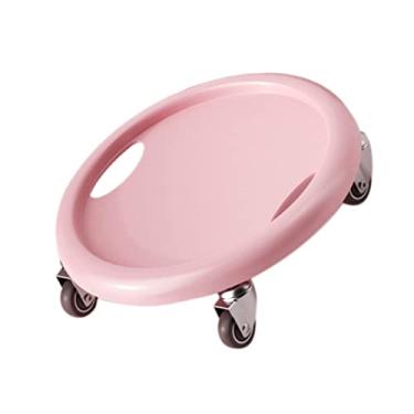 Imagem de SPYMINNPOO Disco Deslizante de Treino Ab Core Slider para Treinamento Abdominal Eficaz Em Casa, Academia, 4 Rolos, PU, ​​plástico, Metal para Uso Em Academia/escritório (Rosa)