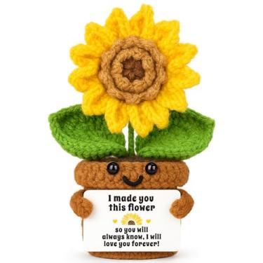 Imagem de Girassol Presente romântico de amor – Presente sentimental sincero para esposa, marido, namorada ou mãe – Doce aniversário, Dia dos Namorados ou presente de aniversário para mostrar amor eterno