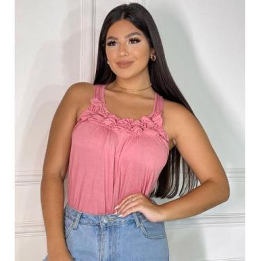 Imagem de Blusa Regata Feminina Franzida - GK TODA BELA