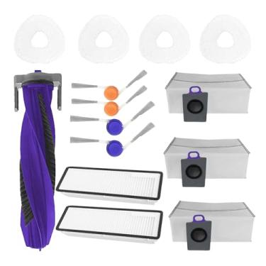 Imagem de Jpbaisqic Kit de acessórios de substituição para aspirador de pó Narwal Freo X10 Pro: pacote com 14 peças escova principal filtro de escova lateral sacos de poeira almofada de esfregão acessórios