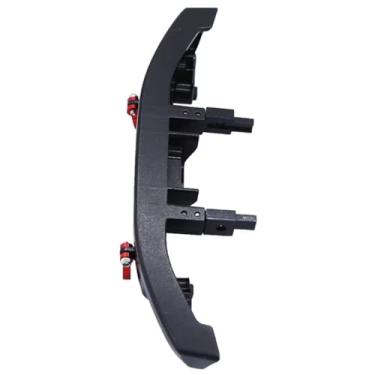 Imagem de MYHWDRNU Peças de carro RC compatíveis com Traxxas para TRX4M para Bronco 1/18 RC Crawler Car Upgrade Parts OP Accessories Metal Front and Rear Bumper 9735(preto)