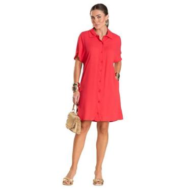 Imagem de Vestido Feminino Chemise Dianna Laranja, M, Laranja