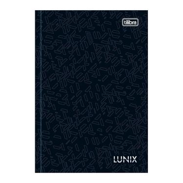 Imagem de Caderno Brochura Pequeno Capa Dura 1/4 Lunix Tilibra 80 Folhas Premium Alta Qualidade Preto