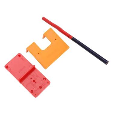 Imagem de aqxreight Placa de Fixação de Instalação de Dobradiça, Placa de Limite Magnético para Porta de Armário, Lápis Localizador de Broca para Projetos de Marcenaria