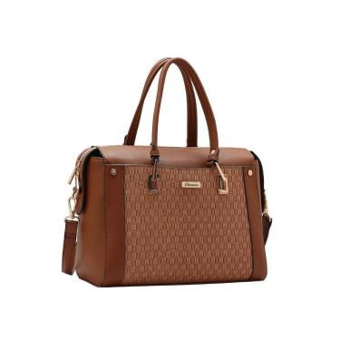 Imagem de Bolsa Textura Chic - Alça de Mão - Caramelo - Chenson 3485301
