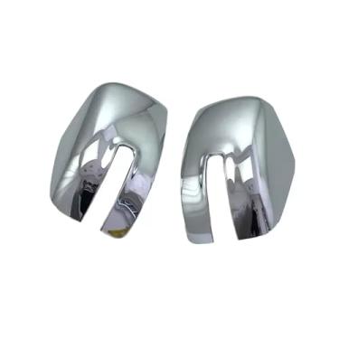 Imagem de Compatível com Jeep Renegade 2016-2021 Adesivo de carro Retrovisor Tampa do espelho lateral Tampa da asa Porta externa Vista traseira Caso Guarnição de fibra de carbono(Silver)