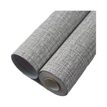 Imagem de Papel De Parede Adesivo Texturizado De Linho Vintage À Prova d'Água Pa