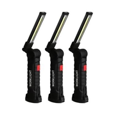 Imagem de Lanterna UV LED 395nm Recarregável USB Dobrável Com Gancho Magnético P