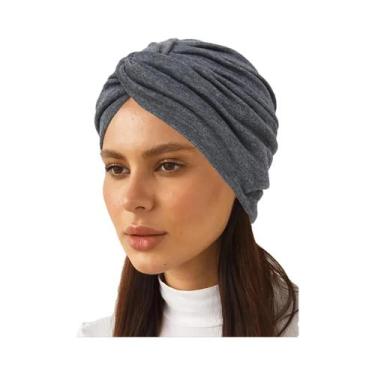Imagem de Touca Hijab Muçulmana De Cor Sólida E Elástica Para Mulheres, Lenço De