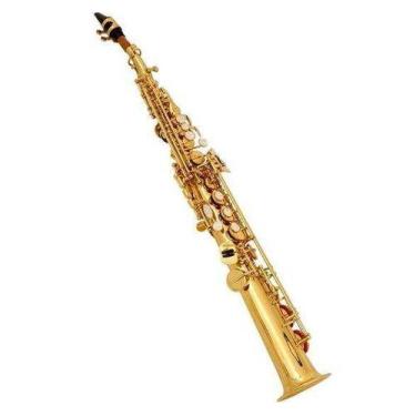Imagem de Saxofone Soprano Reto Sib Dourado Hss001g Halk
