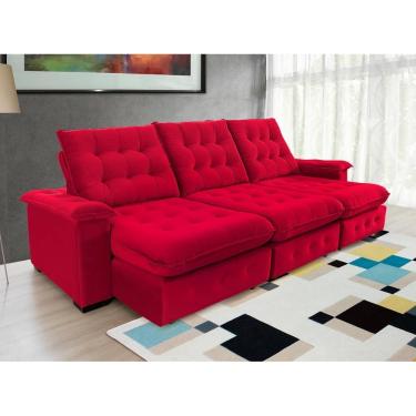 Imagem de Sofá Coliseu Super Pillow 2,90m vermelho