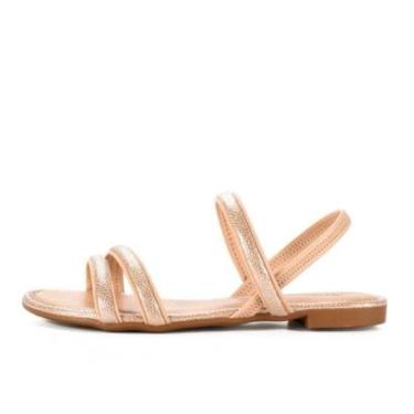 Imagem de Sandalia Mississipi Rasteira Casual Tira Tripla-Feminino