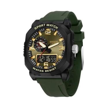 Imagem de Relógio De Pulso Masculino LED Analógico Digital À Prova d'Água, Relóg