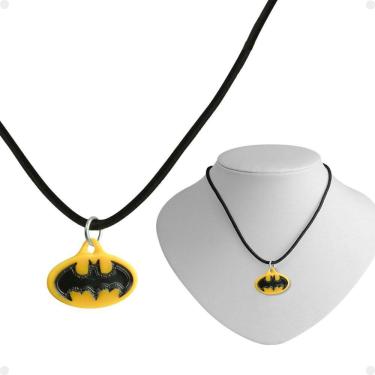 Imagem de Colar Menino Infantil + Pingente Batman Qualidade Premium