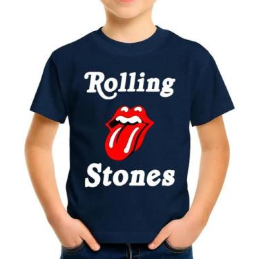 Imagem de Camiseta Camisa Infantil Juvenil Banda de Rock The Rolling Stoness Md2