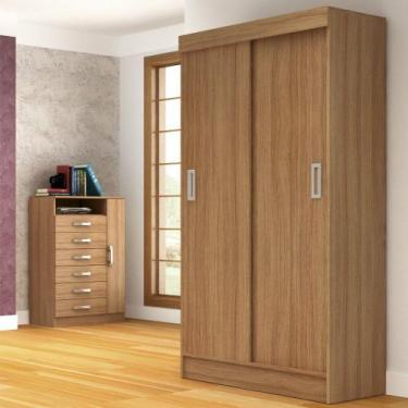Imagem de Guarda Roupa Solteiro 2 Portas de Correr Berlim Evidência Móveis, Demo