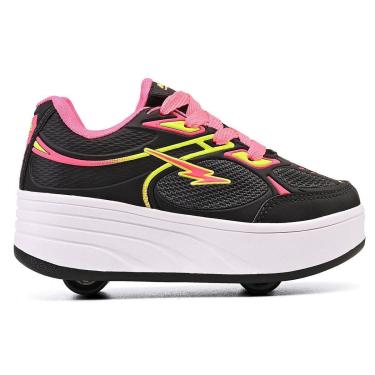 Imagem de Tênis Infantil Unissex Patins 4 Rodinhas Desmontáveis Conforto-Unissex