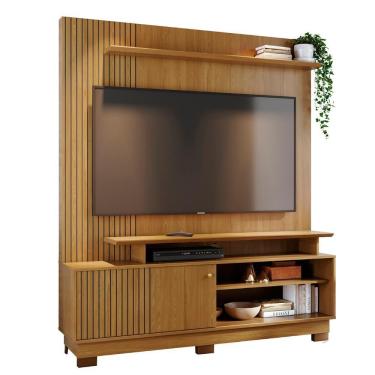Imagem de Estante Painel Para 75 Pol 160cm Anny Z10 Cumaru - Mpozenato