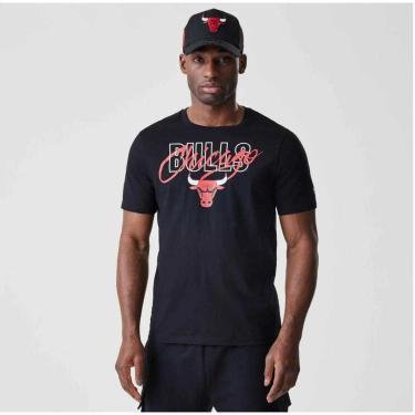 Imagem de Camiseta New Era Regular Chicago Bulls NBA Preto Preto GG-Masculino