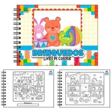 Imagem de Livro de Colorir Infantil CARROS E CAMINHOES 50 Folhas Capa Dura - Ono