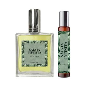 Imagem de Perfume Sálvia Infinita Mulher 50Ml + Roll On 10Ml Natural - Essência 