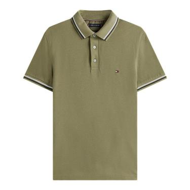 Imagem de Camisa Polo Tommy Hilfiger Tipped Slim Fit Azul Claro-Masculino