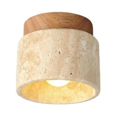 Imagem de Luminária De Teto LED Redonda Estilo Japonês, Montada Na Superfície, P