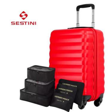 Imagem de Mala de Viagem Bordo 10kg em ABS, Cadeado, Aprovada ANAC, Original Ses