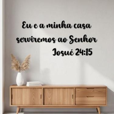 Imagem de Quadros Decorativos Frases Biblicas Decoração para Sala e Quarto em md
