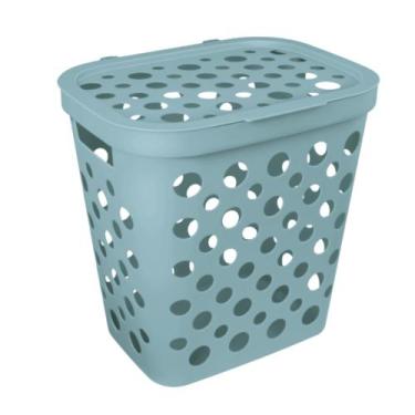 Imagem de Cesto de roupa suja ou brinquedo infantil 30l usual baby para quarto d