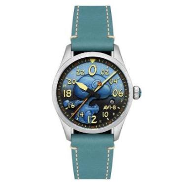 Imagem de Relógio AVI-8 Spitfire Peanuts Snoopy Flying Ace Automatic Azure Blue AV-4150-03-Masculino