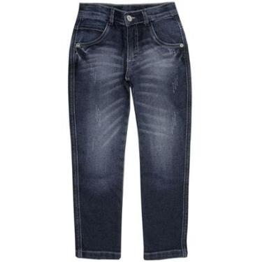 Imagem de Calça Juvenil Look Jeans Reta Jeans - 4 - UNICA-Masculino