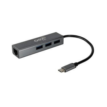 Imagem de Hub Type C Para USB E RJ45 OEX