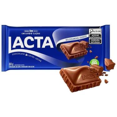 Imagem de Chocolate Lacta Ao Leite 80g, Chocolate ao leite