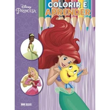 Imagem de Colorir e aprender - princesas disney - princesas - RIDEEL